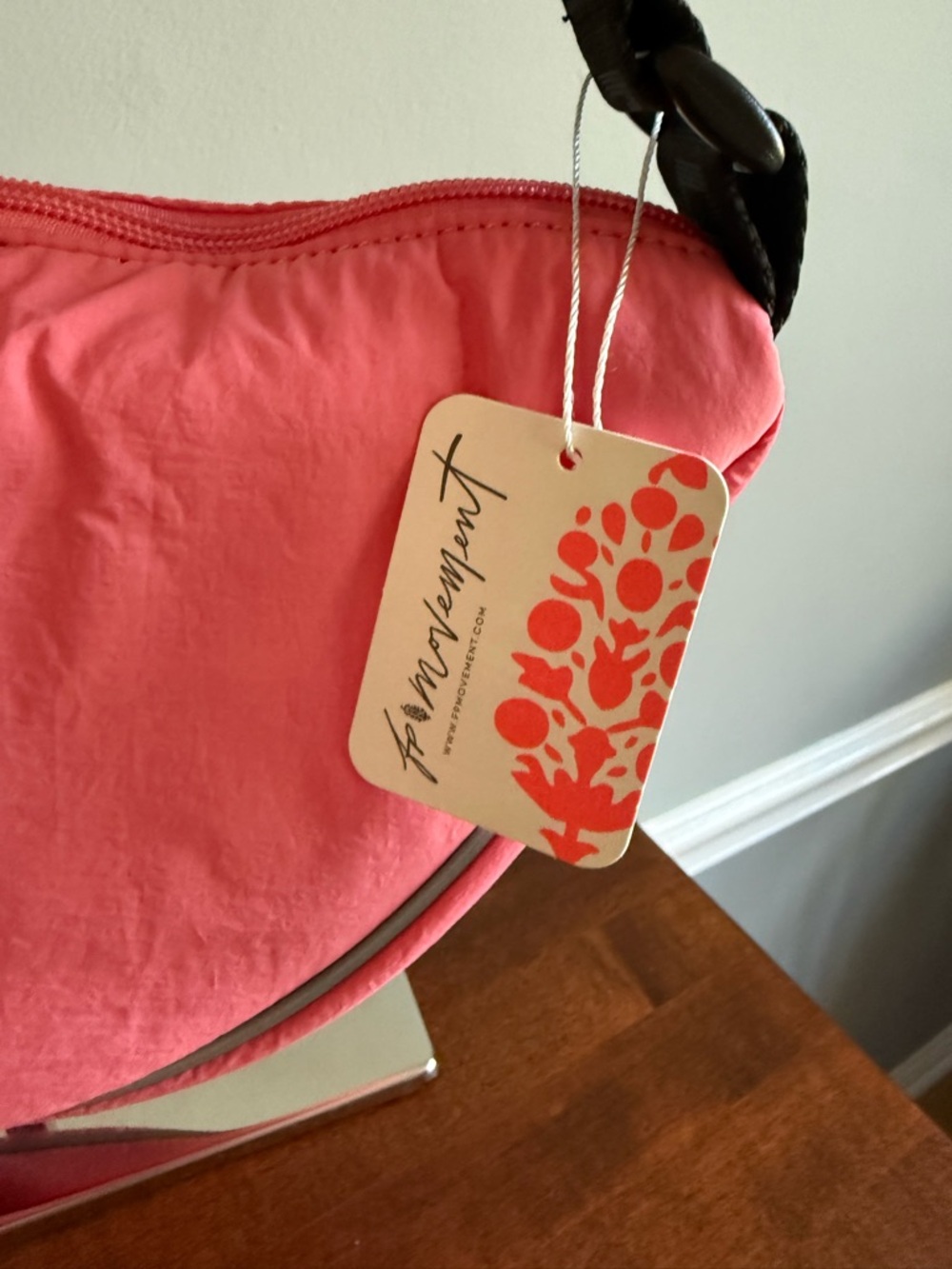 FREE PEOPLE MOVEMENT Bulls Eye Sling Bag-Coral - Picture 3 of 10
